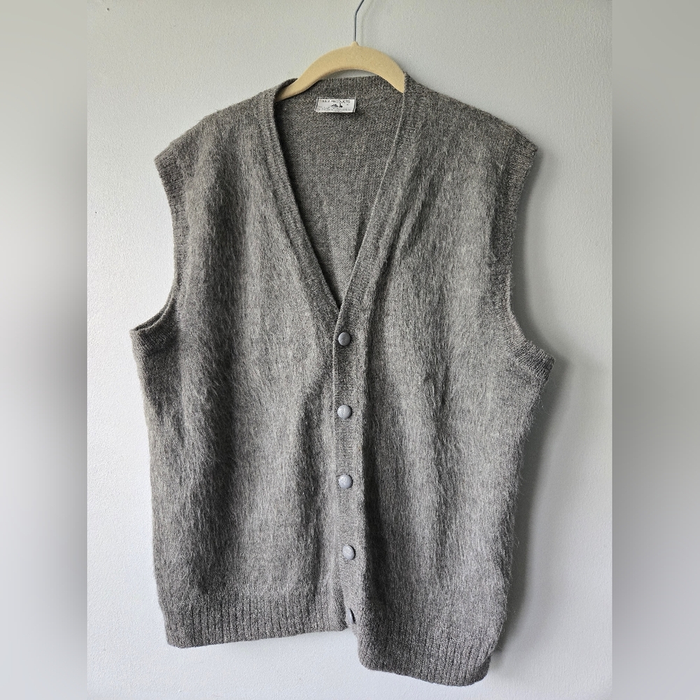 Inca Products Alpaca Wool Gray Sweater Vest